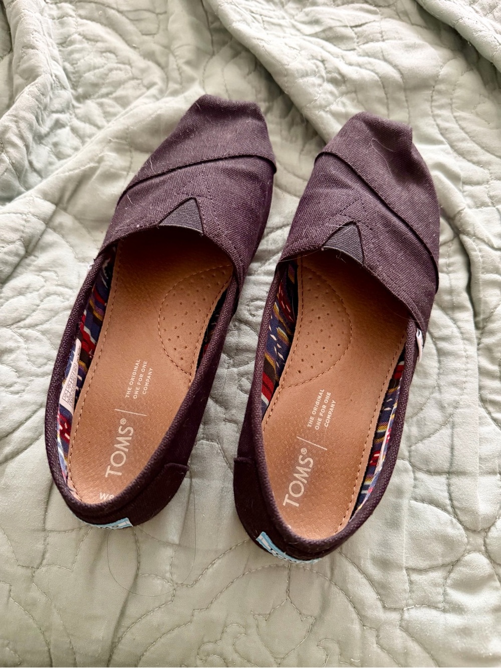 TOMS Women's Classic Slip-On Shoes in Black